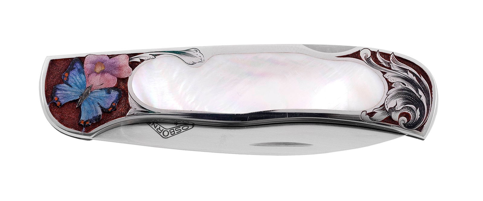 WARREN OSBORNE FOLDING KNIFE Australia/Texas, 1951-2016 Length closed 3". (1 of 4)