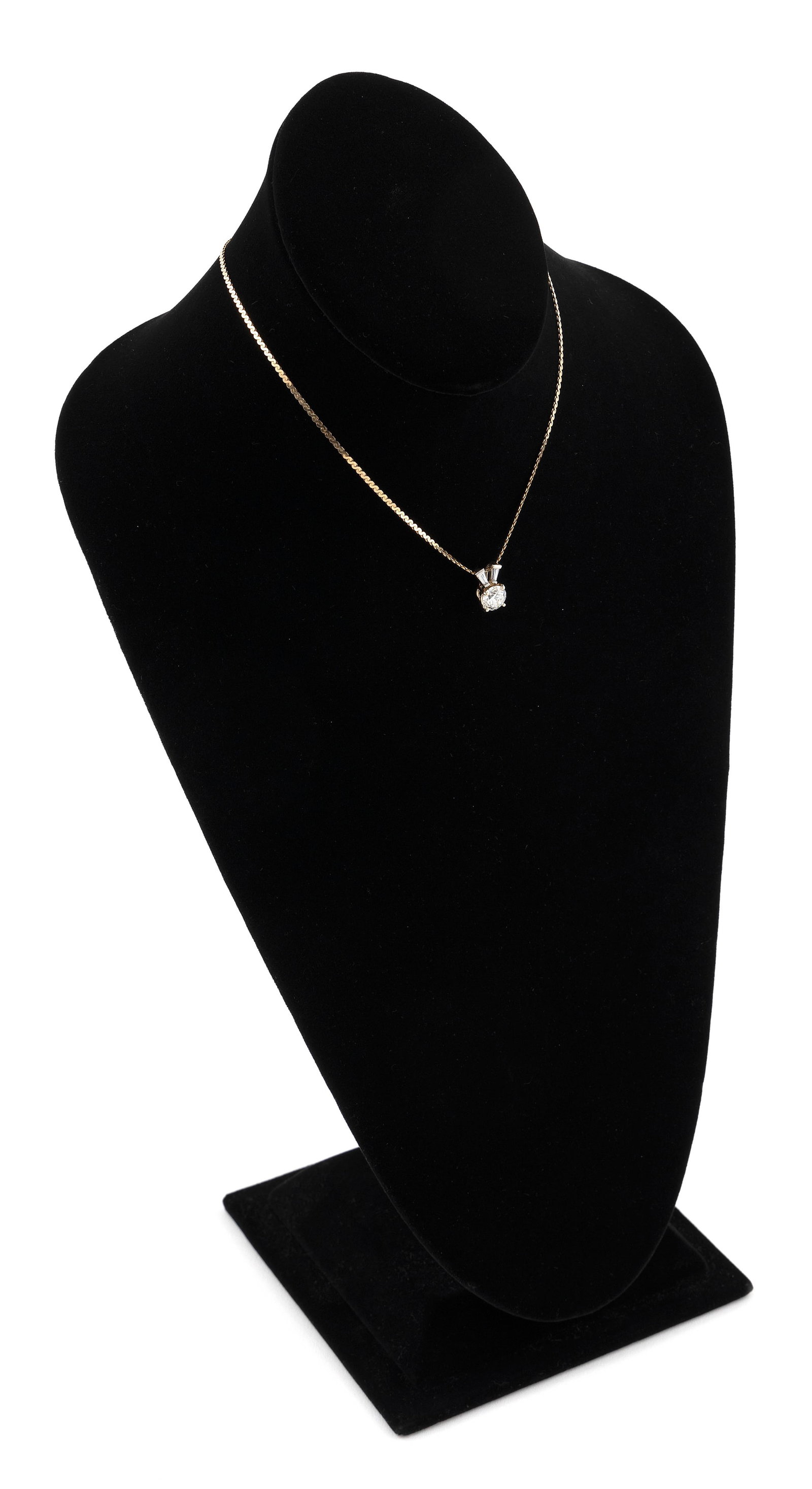 14KT YELLOW GOLD AND DIAMOND PENDANT ON CHAIN Approx. 3.66 total dwt. (1 of 2)