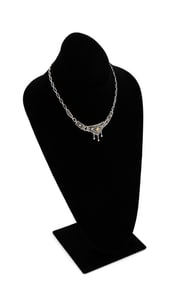 14KT WHITE GOLD, PLATINUM AND FANCY YELLOW DIAMOND NECKLACE Approx. 9.96 total dwt.