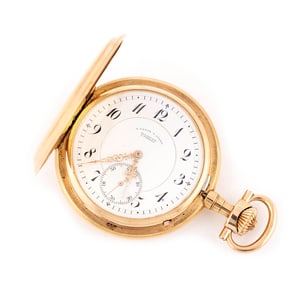 A. LANGE AND SOHNE 18KT YELLOW GOLD POCKET WATCH Dresden, Germany, Late 19th/Early 20th Century
