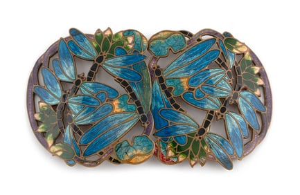 ENAMEL TWO-PIECE BELT BUCKLE