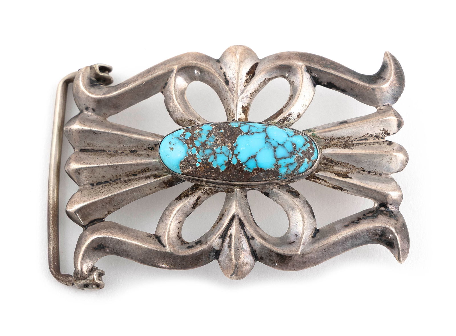 AMBROSE LINCOLN STERLING SILVER BELT BUCKLE Approx. 39.09 total dwt. (1 of 1)