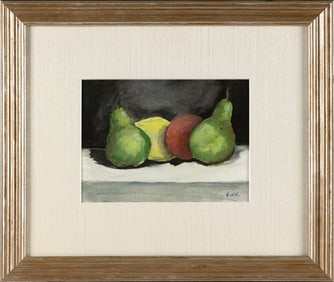 ROBERT MOORE KULICKE (New York/Pennsylvania/France, 1924-2007), Still life of pears and apples.,