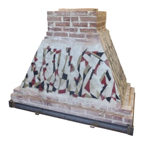 NORMAN WILFRED LEWIS (New York, 1909-1979), Untitled (Procession), 1961., Mixed media with gold leaf