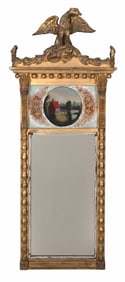 GILT MIRROR 19th Century Height 48". Width 19.75".