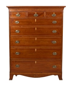 PENNSYLVANIA TALL CHEST 18th Century Height 61". Width 47". Depth 22".