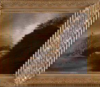 ATTRIBUTED TO THOMAS DOUGHTY (New York/Pennsylvania/Massachusetts, 1793-1856), Mountain lake., Oil