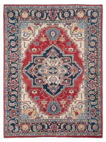 SERAPI DESIGN RUG: 4'10" X 6'4" 21st Century
