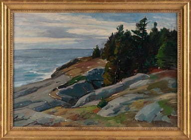 ALDRO THOMPSON HIBBARD (Massachusetts/Vermont, 1886-1972), Seascape., Oil on board, 18" x 26".