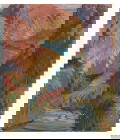 CHARLES ALLAN WINTER (Massachusetts/New York, 1869-1942), Tide pools along a rocky coastline,