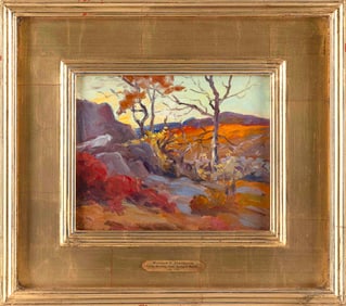 WILLIAM H. PARTRIDGE (Massachusetts/West Virginia, 1858-1938), "Late Morning Glow, Ogunquit"., Oil