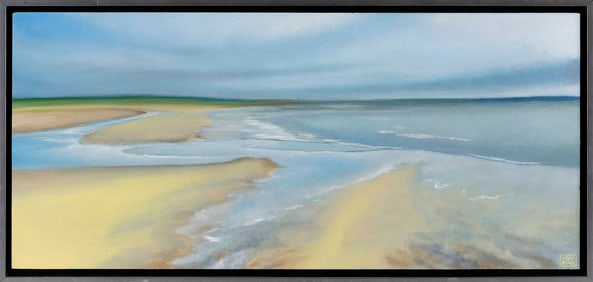 YASEMIN KYRENA TOMAKAN (Connecticut/Massachusetts/Turkey, 1958-), "Long Island Coastline", 2024.,