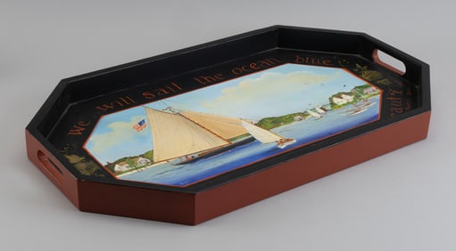 ELIZABETH MUMFORD (Massachusetts, 1950-2020), "We will sail the ocean blue and our saucy ship's a