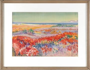 DODGE MACKNIGHT (Massachusetts/Connecticut/Rhode Island/Europe, 1860-1950), Coastal landscape,