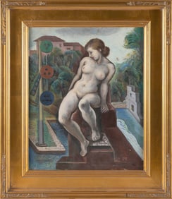 WILLIAM JOHNSON L'ENGLE, JR. (Massachusetts/New York/Florida, 1884-1957), Female nude looking to her