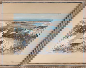 VOLLIAN BURR RANN (Massachusetts/North Carolina, 1897-1956), Pamet River landscape, Cape Cod,