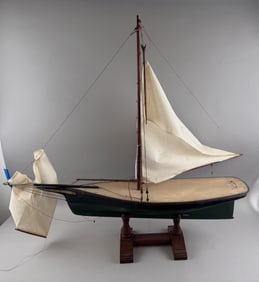 THREE BOAT MODELS First Half of the 20th Century Lengths from 23" to 41.5".