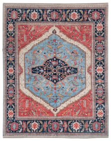 HERIZ DESIGN RUG: 7'11" X 9'10" 21st Century