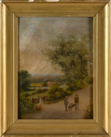 AMERICAN SCHOOL (Early 20th Century,), Two landscapes