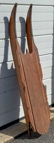 VICTORIAN SLED 19th Century Height 9". Length 60".