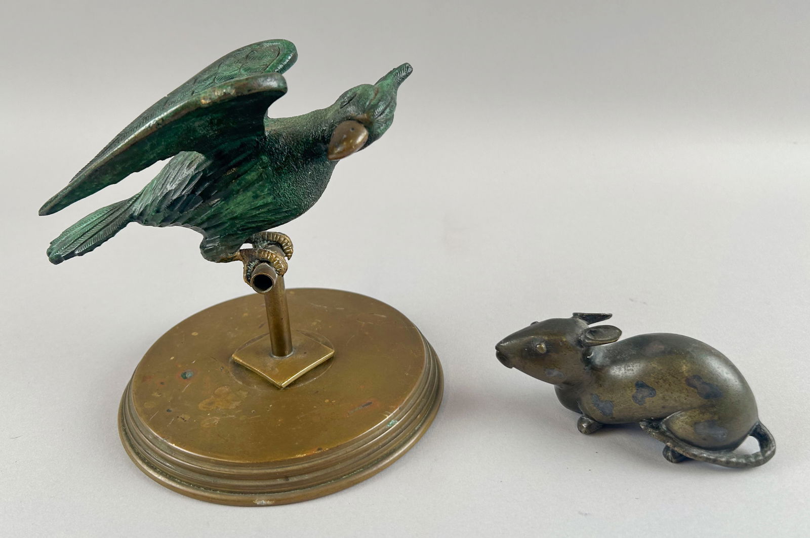 TWO BRONZE ANIMAL FIGURES Early 20th Century (1 of 3)