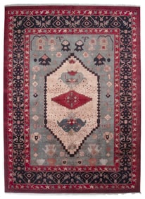BIDJAR DESIGN RUG: 9'0" X 12'3" 21st Century