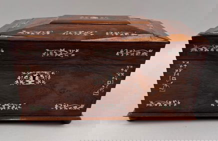 ENGLISH TEA CADDY 19th Century Width 12".