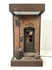 MICHAEL GARMAN (Texas/Colorado/Chile, 1938-), "Leroy and Bertha's Bar and Grille"., Mixed media,