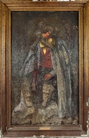 AMERICAN SCHOOL (Early 20th Century,), Portrait of an elderly man., Oil on canvas, 33" x 20". Framed