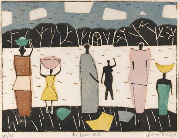 JULIAN TREVELYAN (United Kingdom, 1910-1989), "The White Nile", 1966-67., Color etching with