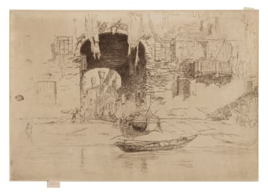 JAMES ABBOTT MCNEILL WHISTLER (Massachusetts/England/France, 1834-1903), "San Biagio", 1879-80.,