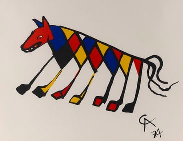 ALEXANDER CALDER (Connecticut/New York/France, 1898-1976), Beastie, from the "Flying Colors Suite",