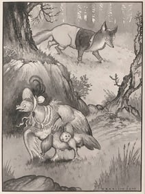 HARRISON CADY (New York/Massachusetts, 1877-1970), "Tommy Took Three or Four Steps"., Mixed media on