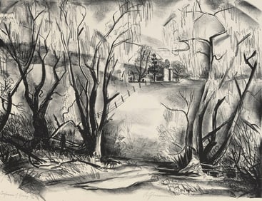 BENTON MURDOCH SPRUANCE (Pennsylvania, 1904-1967), "Confusion of Spring", 1931., Lithograph, 11" x