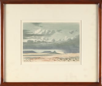 GEORGE ELBERT BURR (Colorado/Arizona, 1859-1939), Arizona Clouds (no. 1), circa 1921., Color