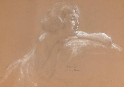 ARTHUR PRINCE SPEAR (Massachusetts/California, 1879-1959), Portrait of a woman., Pastels on paper,