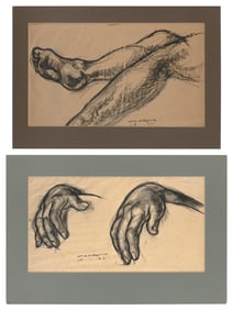 WILLIAM HORACE (BILL) LITTLEFIELD (Massachusetts/New York, 1902-1969), Two studies, one of hands and