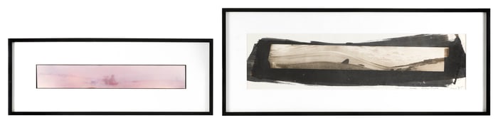 MARIAN ROTH (Massachusetts, Contemporary), Two panoramic photographs