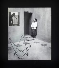 DON WORTH (America, 1924-2009), "Georgia O'Keefe Abiquiu, New Mexico", 1958., Silver gelatin print,