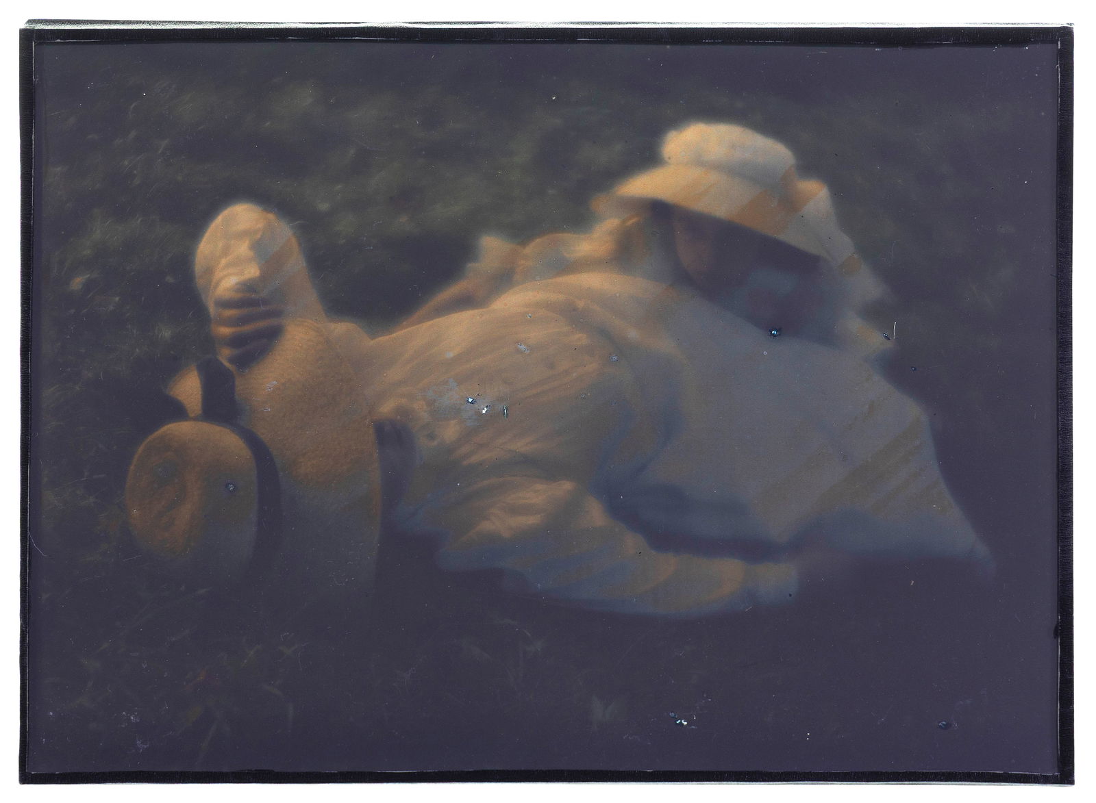 HEINRICH KUHN (Germany, 1866-1944), Miss Mary and Lotte, circa 1910-1912., Autochrome, 7" x 8.5". (1 of 2)