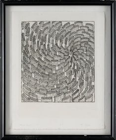 PABLO HOAJO (San Pedro de Ambas, Villaviciosa, Spain, 1961-), Ciudad Centrifugada, 1991., Aquatint