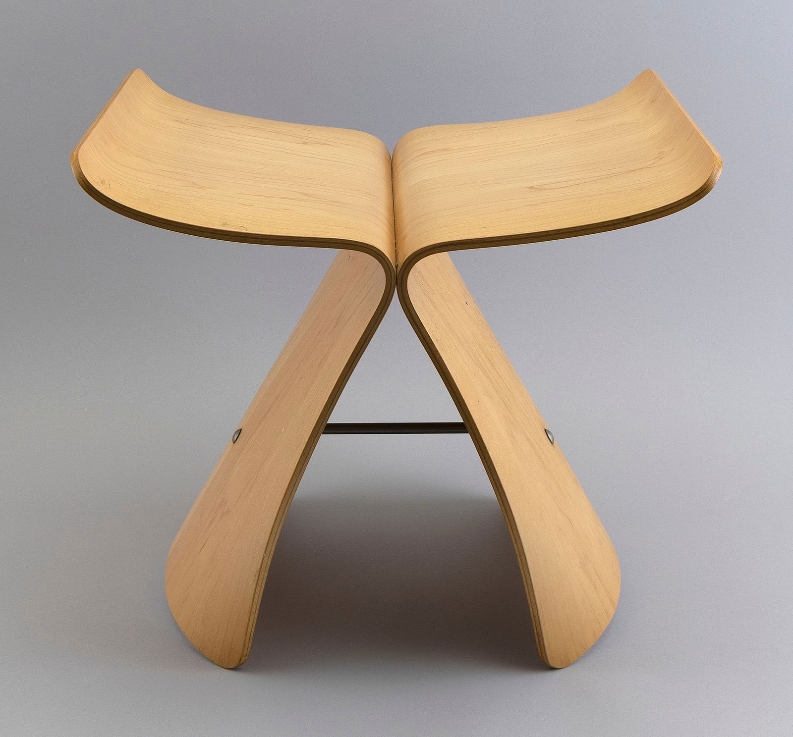 SORI YANAGI FOR VITRA BUTTERFLY STOOL Circa 1954 Height 15.25". Width 17". Depth 12". (1 of 2)