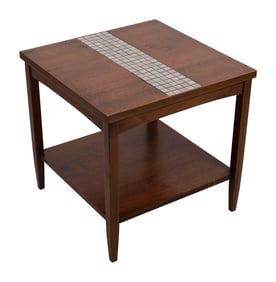 LANE "MONTE CARLO" LAMP TABLE Mid-20th Century Height 22". Top 22" x 22.5".