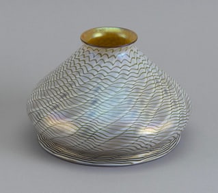 ART GLASS LAMPSHADE 20th Century Height 5".