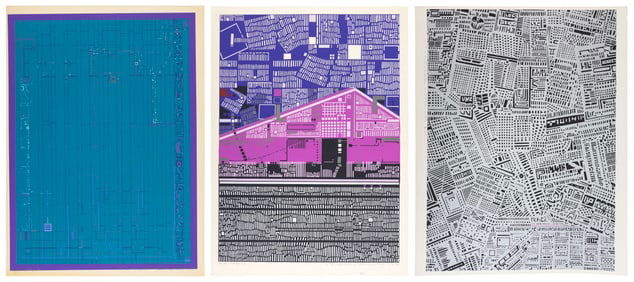 RISABURO KIMURA (Japan, 1924-2014), Three color screenprints:, All unframed.