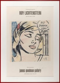 AFTER ROY LICHTENSTEIN (New York, 1923-1997), "No Thank You!", 1984., Offset color lithograph