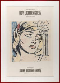 AFTER ROY LICHTENSTEIN (New York, 1923-1997), "No Thank You!", 1984., Offset color lithograph (1 of 1)