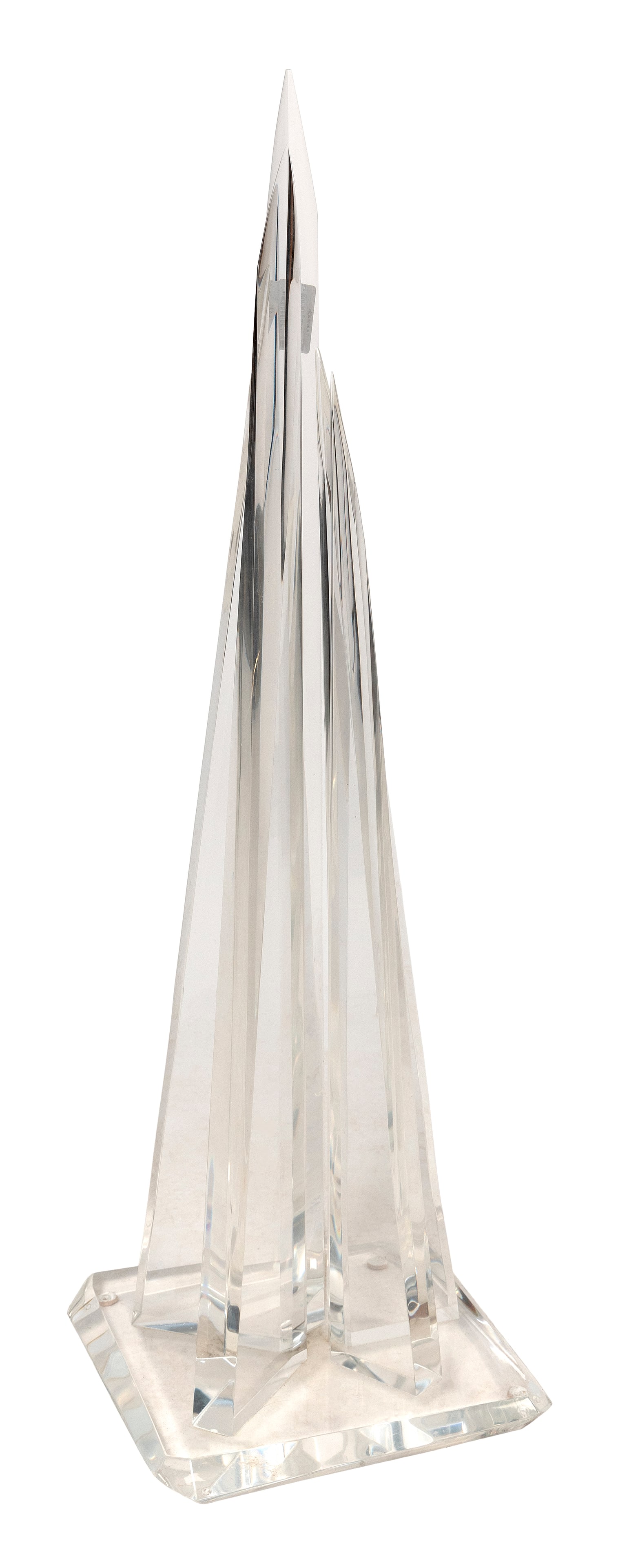 HIVO G. VAN TEAL (Cuba/America, 20th Century), "Commemorations"., Lucite, height 44".: HIVO G. VAN TEALCuba/America, 20th Century"Commemorations". Signed on base "Van Teal".Lucite, height 44".