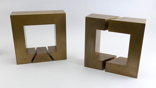 BRASS KINETIC SCULPTURE Mid-20th Century Lengths to 12".