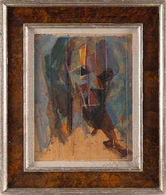 EARL CAVIS KERKAM (New York/Washington, D.C./France, 1891-1965), "Self Portrait, 1951"., Oil on
